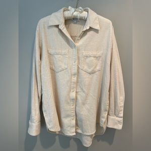 MADEWELL flannel oversized ex- boyfriend shirt. Side button edition Size XS. GUC